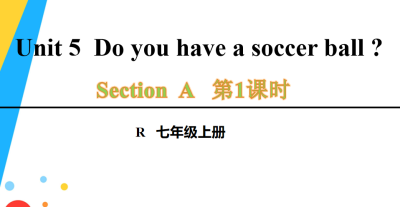 人教版七年级英语上册Unit5Do you have a soccer ball ?Section A 1a-2d第1课时课件