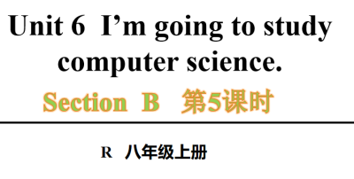 人教版八年级英语上册Unit6  I’m going to study computer science.Section B3a-Self Check第5课时课件