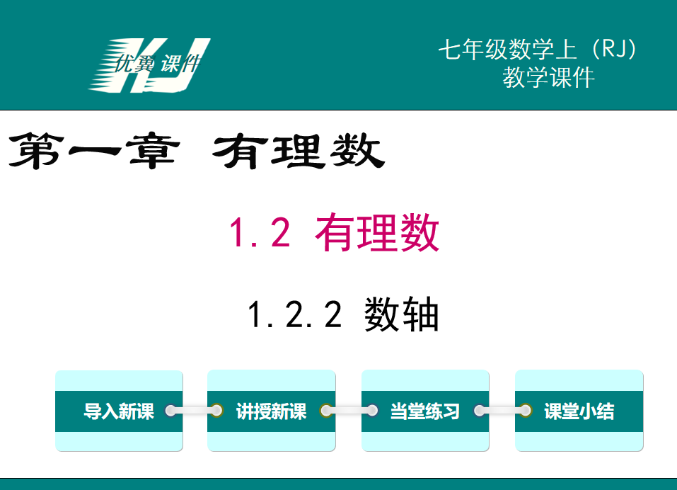 人教版七年级上册数学课件第一章有理数 1.2.2数轴