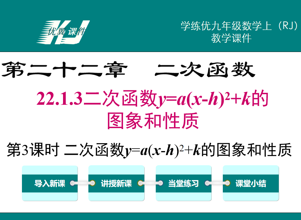 人教版九年级上册数学课件第二十一章 一元二次方程22.1.3二次函数y=a(x-h)²+k的图象和性质第3课时 二次函数y=a(x-h)²+k的图象和性质PPT课件下载