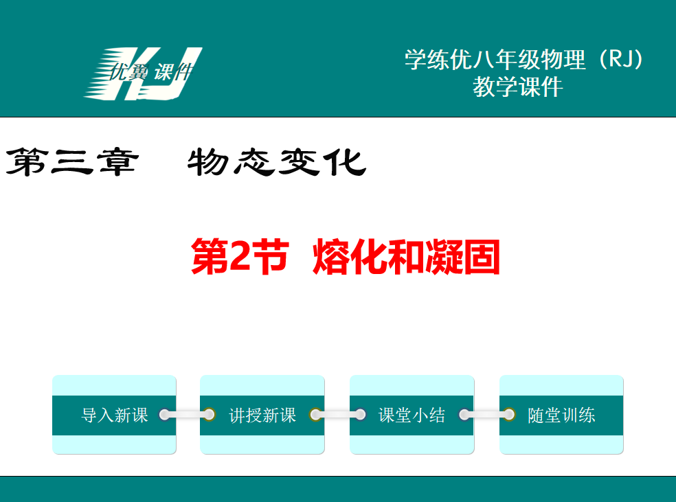 人教版八年级上册物理第三章物态变化第2节熔化和凝固PPT课件下载  