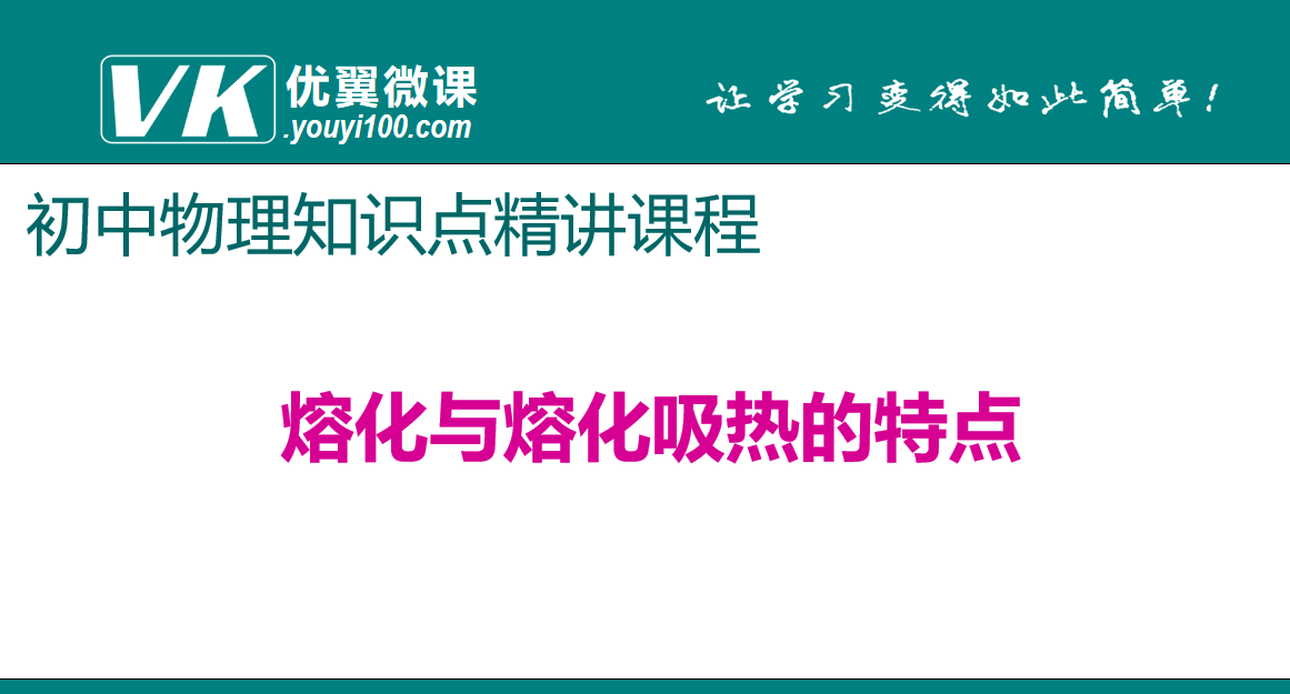 人教版八年级上册物理第三章物态变化 熔化与熔化吸热的特点 知识点PPT课件下载 