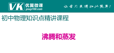 人教版八年级上册物理第三章物态变化 沸腾和蒸发 知识点PPT课件下载 