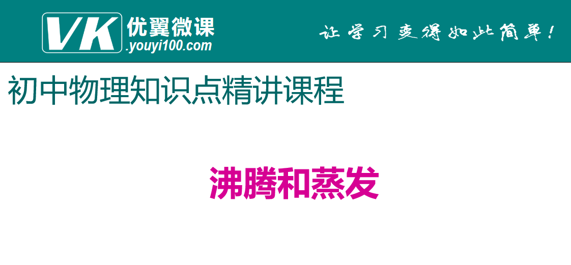 人教版八年级上册物理第三章物态变化 沸腾和蒸发 知识点PPT课件下载 