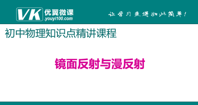 人教版八年级上册物理第四章光现象 镜面反射与漫反射 知识点PPT课件下载