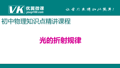 人教版八年级上册物理第四章光现象 光的折射规律 知识点PPT课件下载