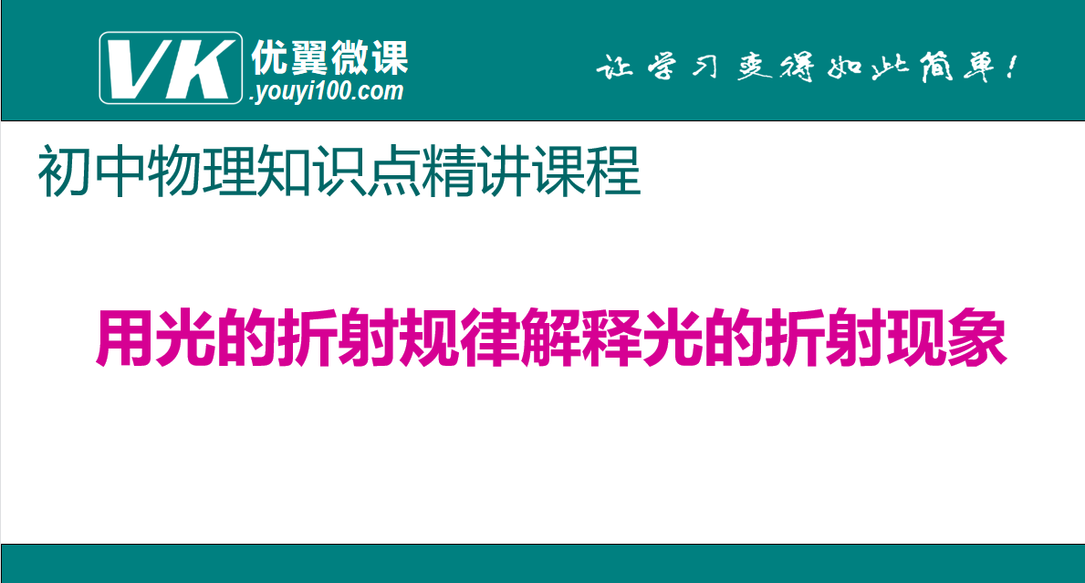 人教版八年级上册物理第四章光现象 用光的折射规律解释光的折射现象 知识点PPT课件下载 