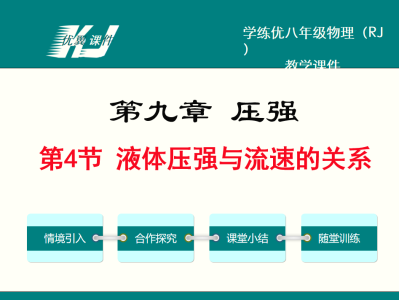 人教版八年级下册物理第九章压强第4节 液体压强与流速的关系PPT课件下载  