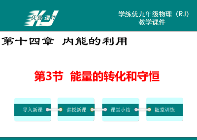 人教版九年级上册物理第十四章 内能的利用第3节  能量的转化和守恒PPT课件下载