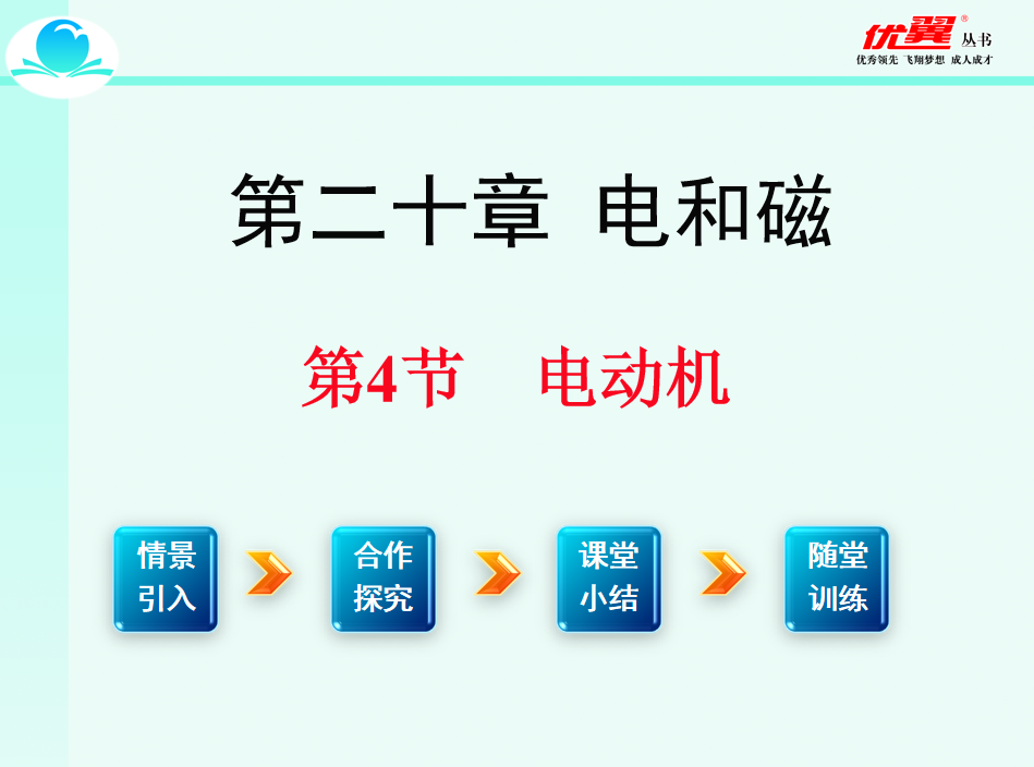 人教版九年级下册物理第二十章 电与磁第4节  电动机 PPT课件下载   